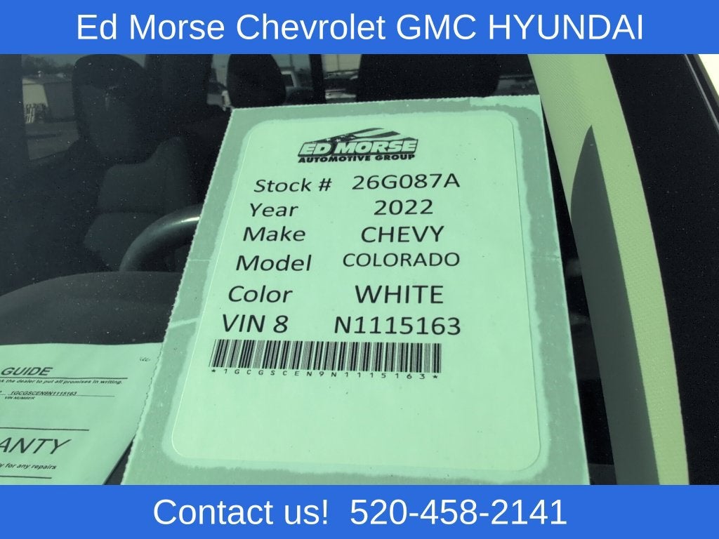 2022 Chevrolet Colorado 2WD LT