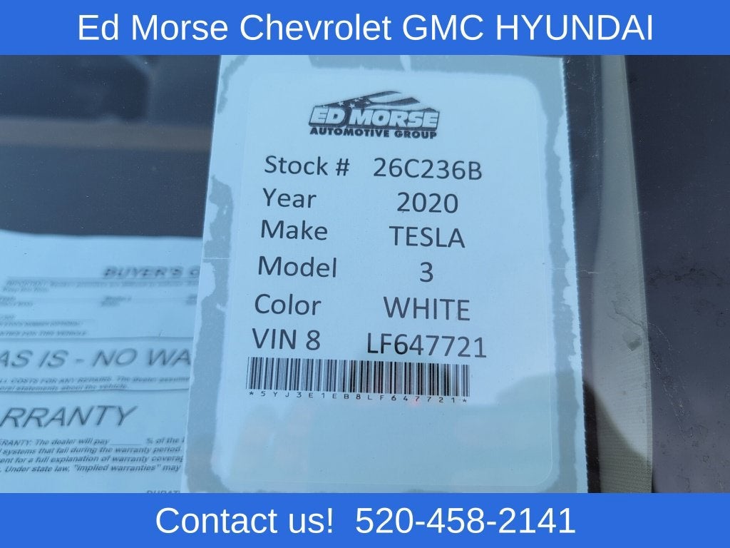 2020 Tesla Model 3 Long Range