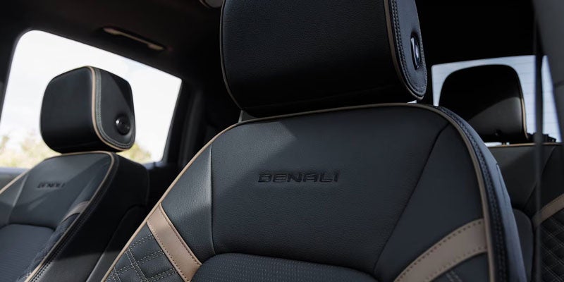 Premium front seat inside the 2026 GMC Canyon Elevation
