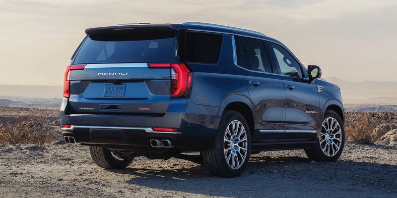 2026 GMC Yukon luxury full-size SUV showcasing premium rear exterior styling near Sierra Vista, AZ